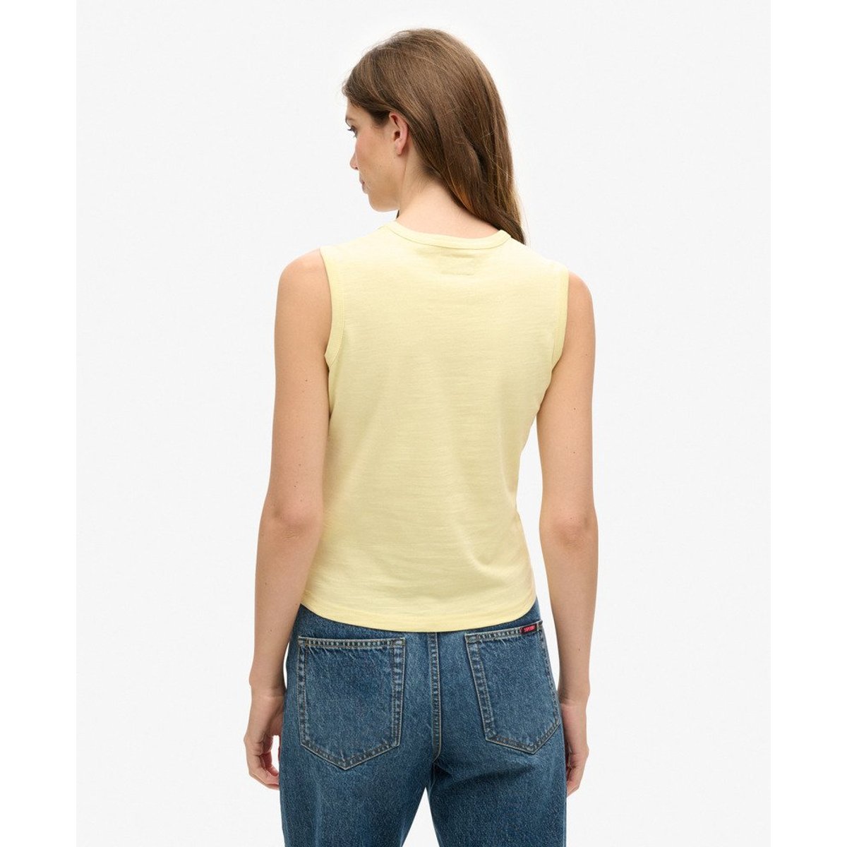 Débardeur Vintage Rainbow jaune île, SUPERDRY