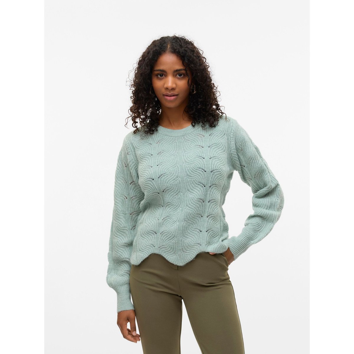 Pull En Maille jadeite, VERO MODA