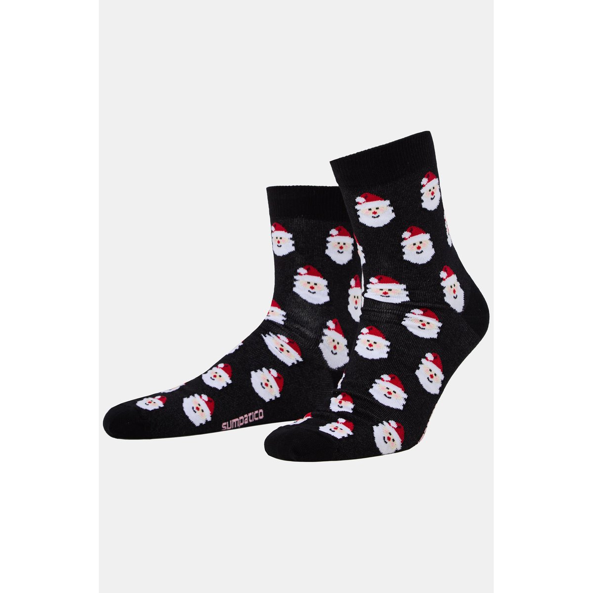 Chaussettes de Noël, motif Père Noël noir, JP1880