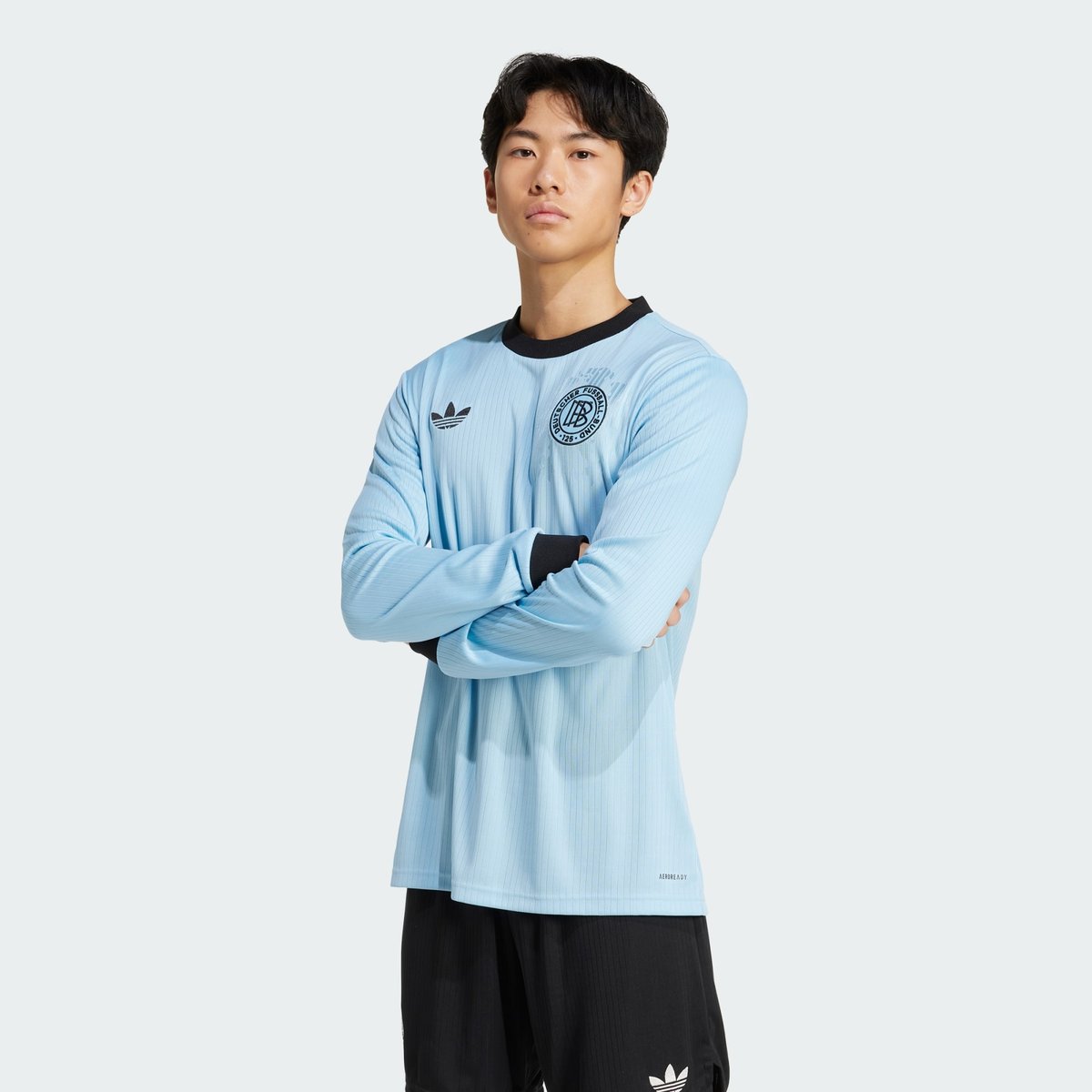 Maillot Manches Longues Allemagne Anniversary clear blue / black, adidas Performance