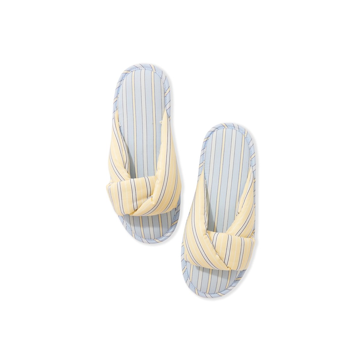 Chaussons tongs en coton BIANCA bleu ciel, ETAM