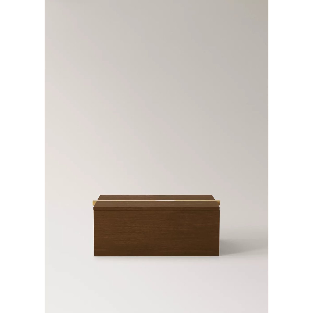 Grande boîte carrée en bois bicolore marron, MANGO HOME