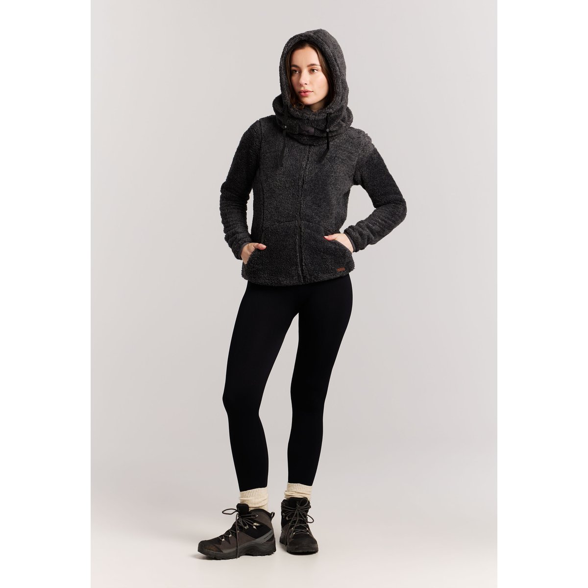 Haut entièrement zippé RIRI shadow grey, PROTEST