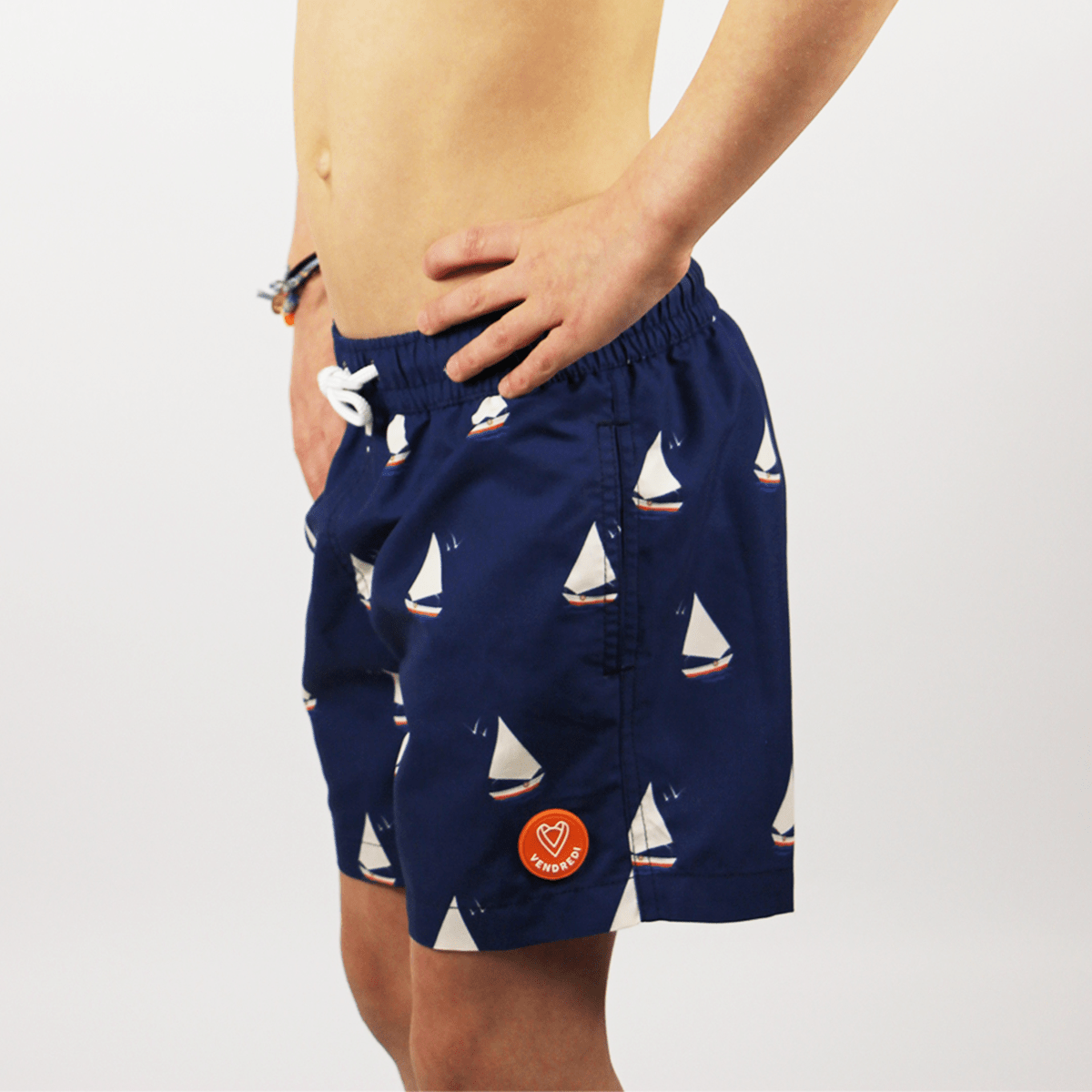 Short de bain Le petit MARIN bleu marine, VENDREDI