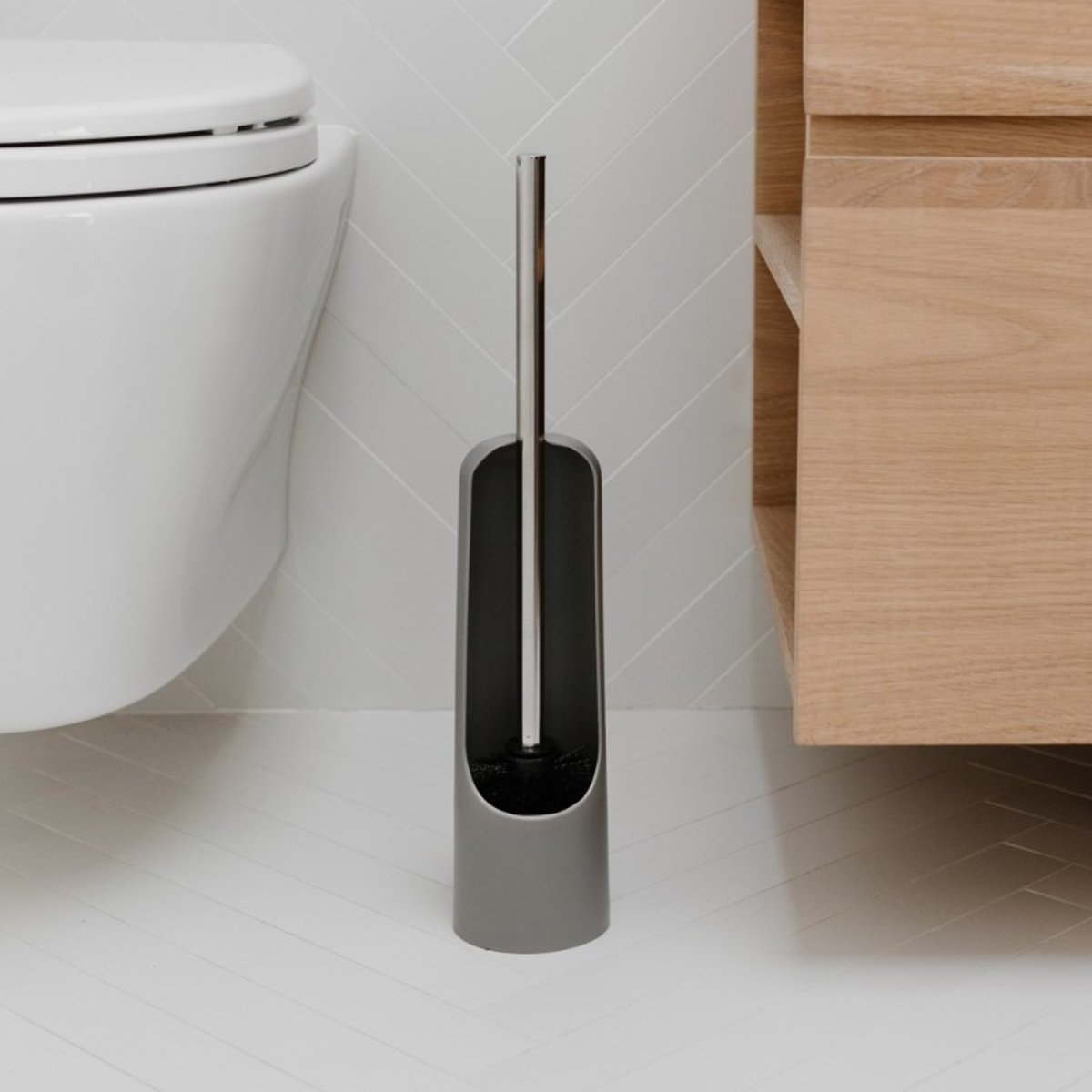 Brosse toilette wc design TOUCH gris, UMBRA