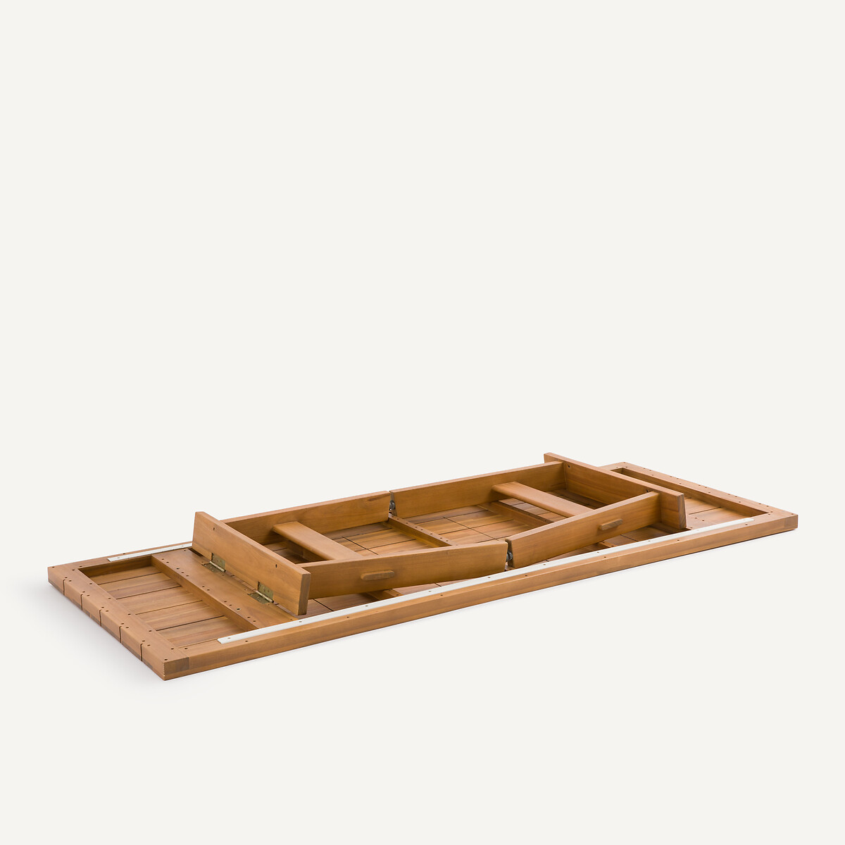 Table de jardin pliante, en acacia massif, 6 à 8 personnes, RIPLI naturel, AM.PM