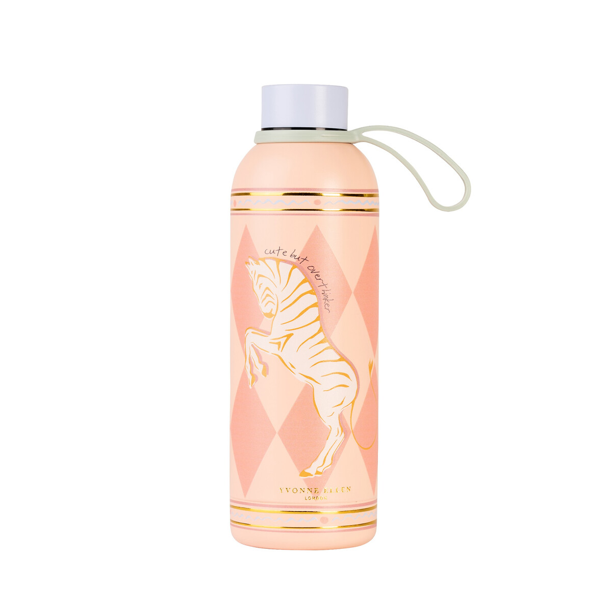 Zebra Stainless Steel Travel Water Bottle multi-coloured, YVONNE ELLEN