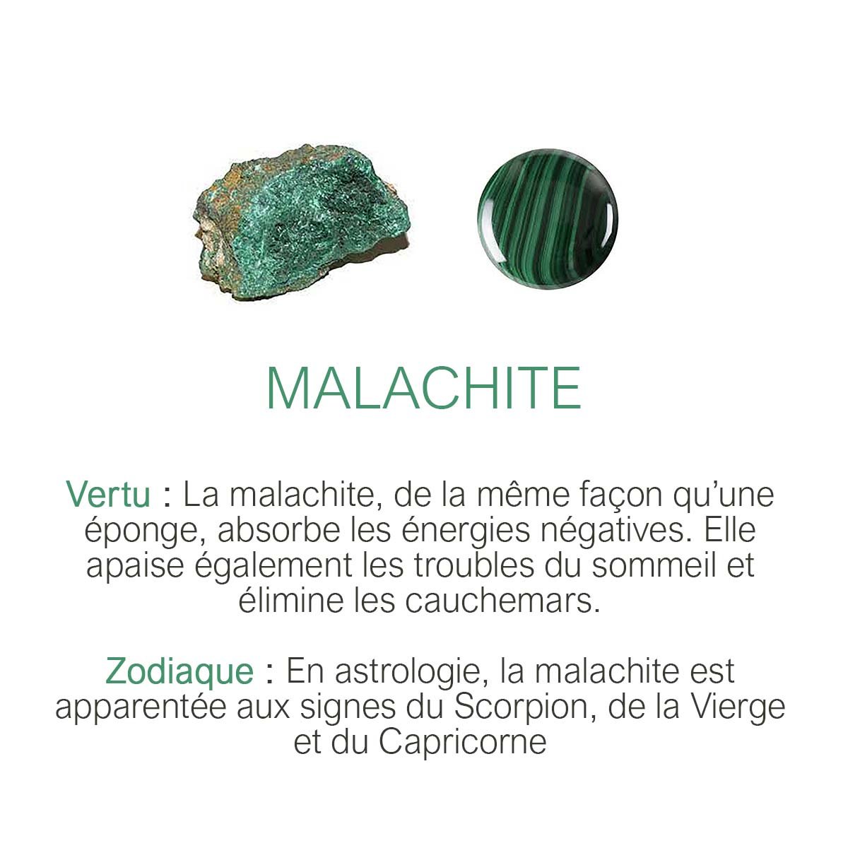 Collier cordelia malachite vert, CAROLINE NAJMAN