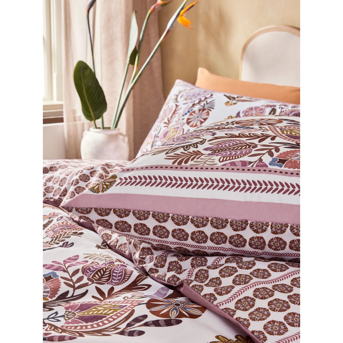 Parure de lit en percale 200 fils à fleurs multi-couleurs, NEXT