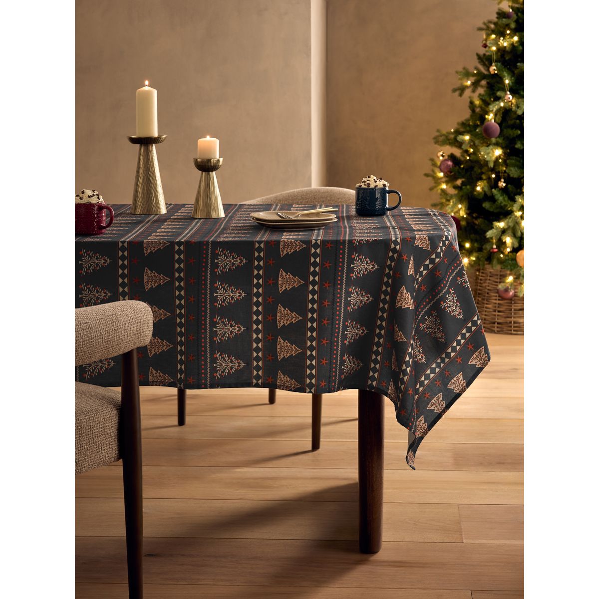 Nappe de noël facile à nettoyer multi-couleurs, NEXT
