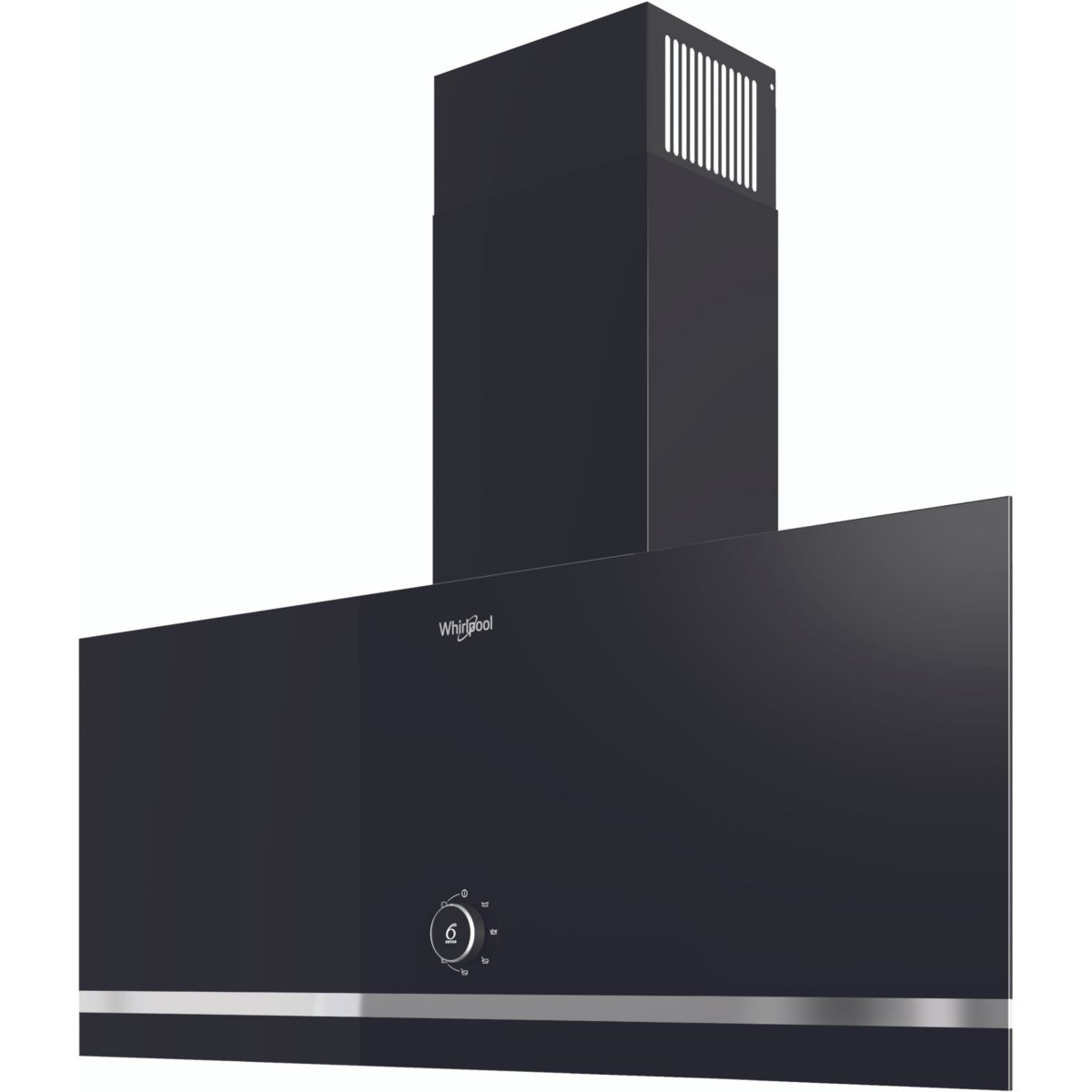 Hotte décorative murale inclinée WHVA92FLMK noir, WHIRLPOOL