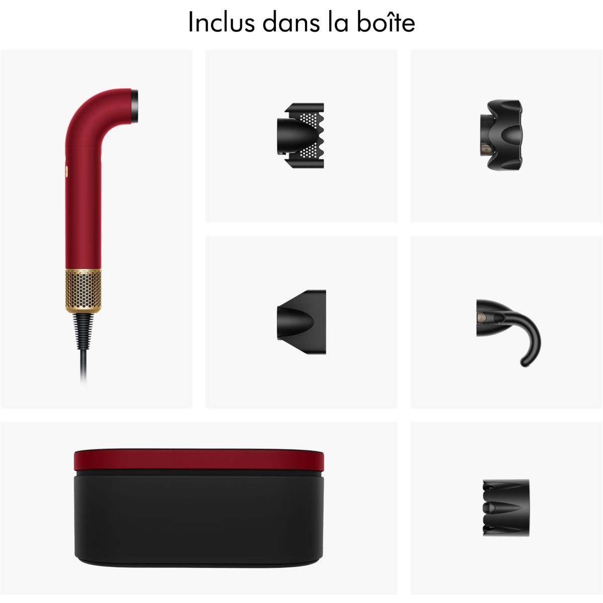 Sèche cheveux Supersonic R cheveux raides à ondulés Edition Rouge et Or, édition spéciale fête des mères rouge, DYSON