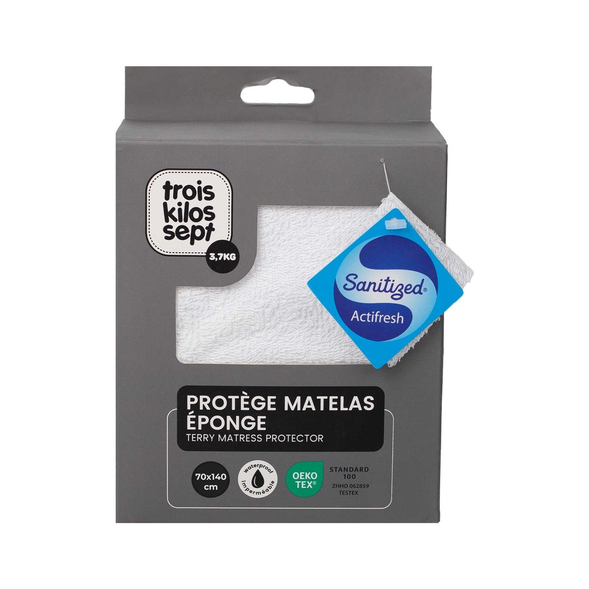 Protège Matelas 60*120 / 70*140cm blanco, TROIS KILOS SEPT