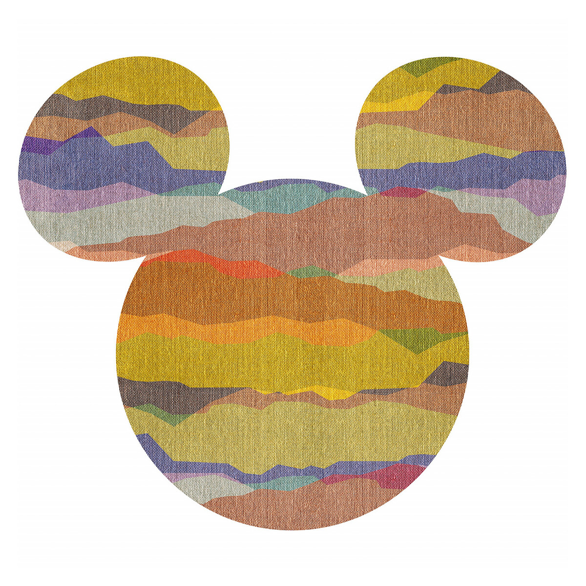 Papel de parede DOT, Mickey Head, da Interelife multicolor, INTERELIFE