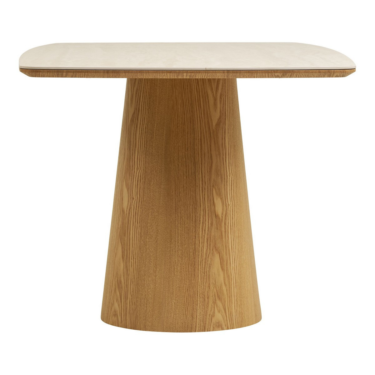 Table de repas en céramique moderne - NOLI beige et bois clair, HOUSE NORDIC