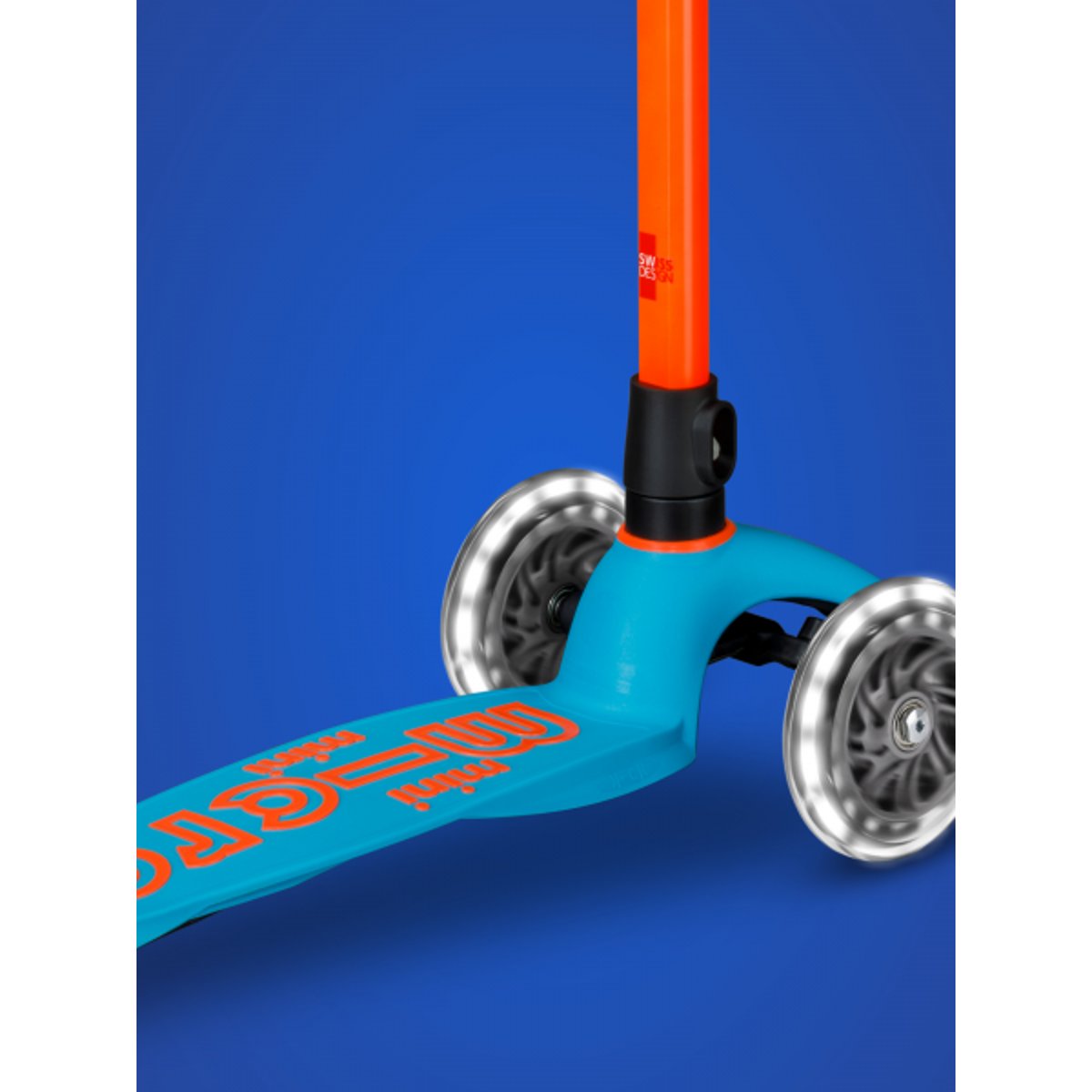 Mini Micro Deluxe Néon LED - Sunset Orange orange, MICRO MOBILITY