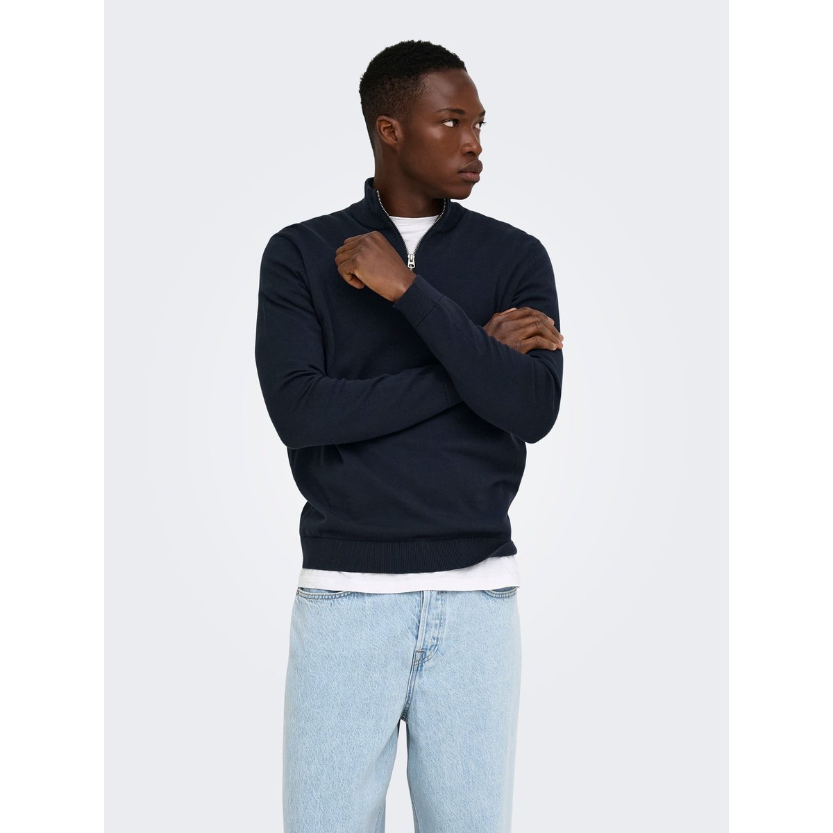 Pull En Maille dark navy, ONLY & SONS