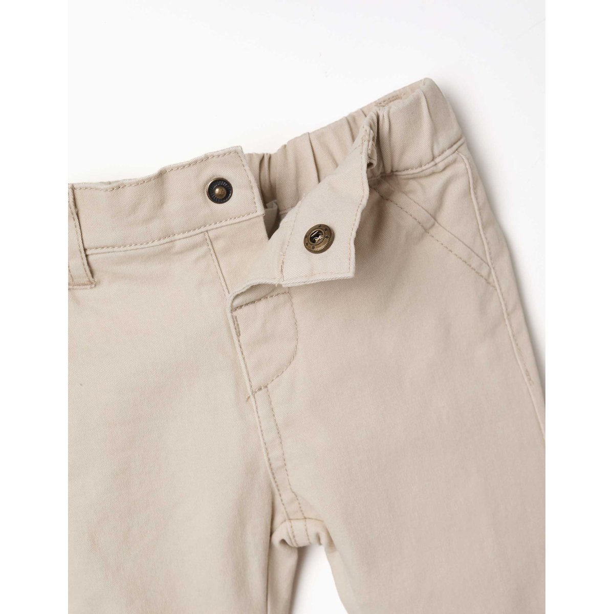 Pantalon en sergé avec doublure beige clair, ZIPPY