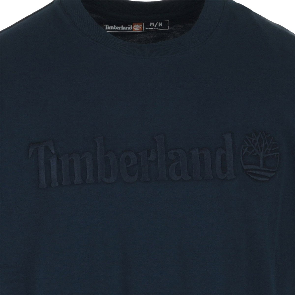 T-shirt Embroidery Tonal Ss Tee bleu, TIMBERLAND
