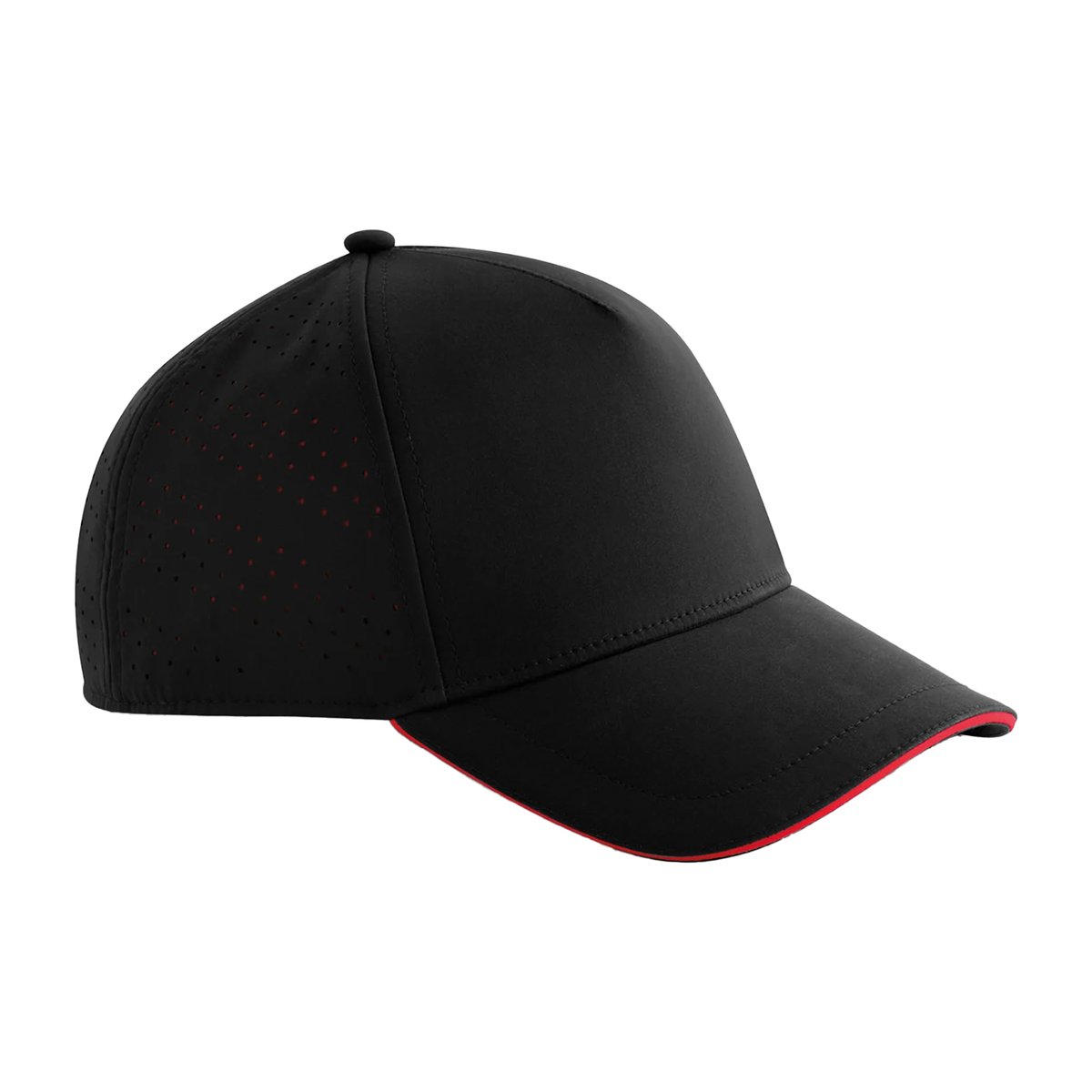 Casquette de baseball ACCELERATE noir / rouge, BEECHFIELD