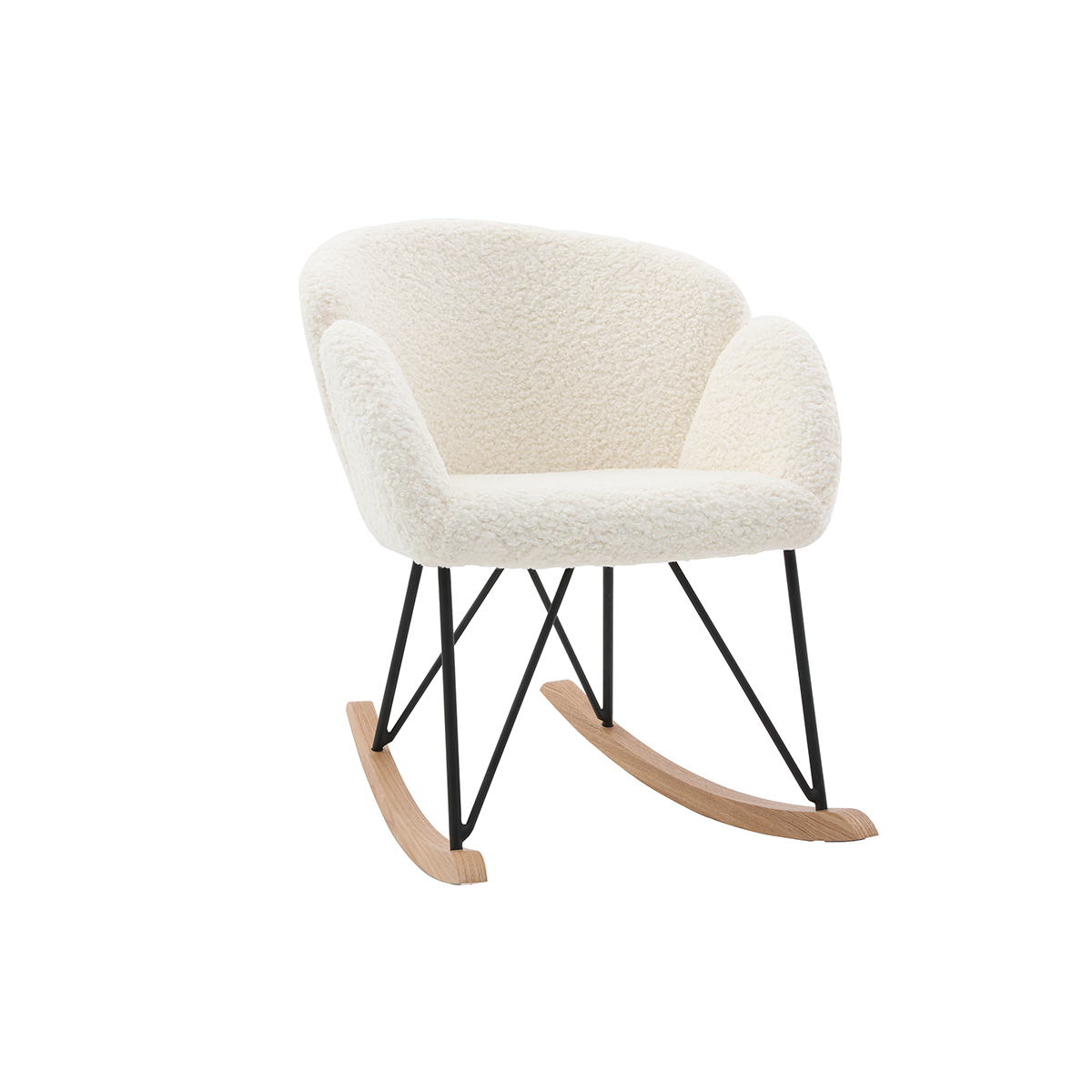 Rocking chair RHAPSODY blanc, MILIBOO