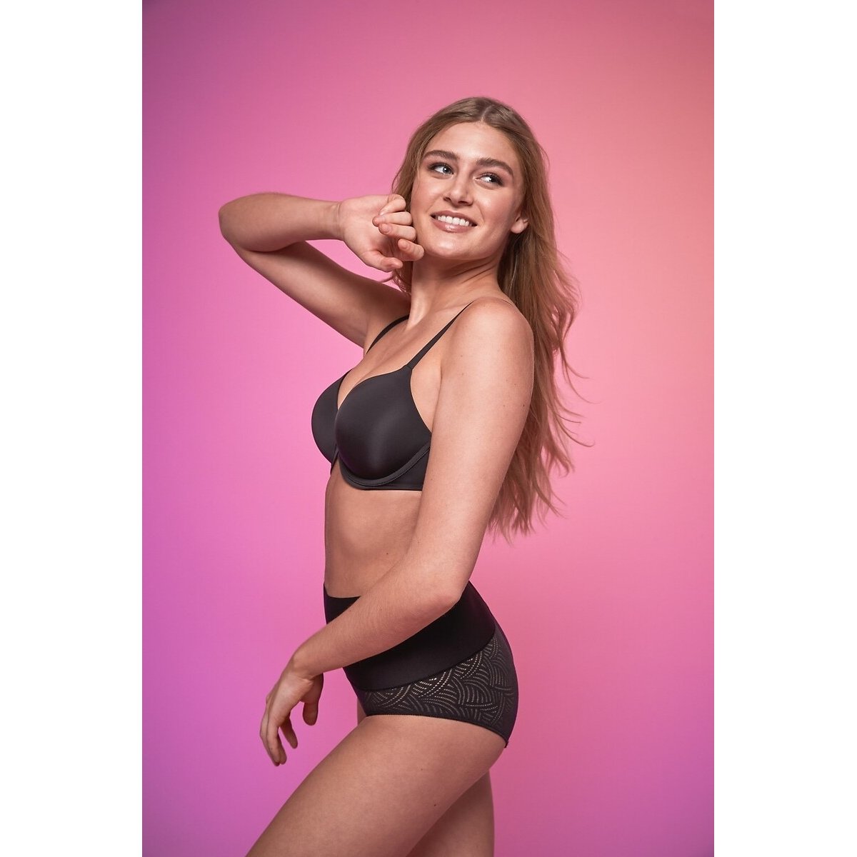 Tailored & Lace Full Shaping Knickers black, MAIDENFORM
