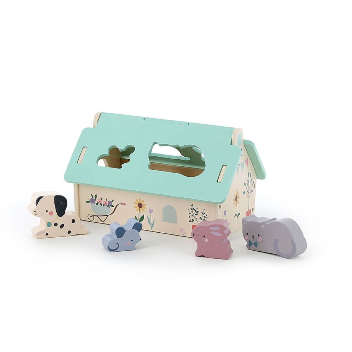 Mini ferme des formes beige, VILAC