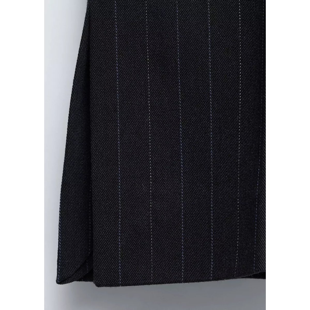 Pantalon de costume fines rayures bleu marine, MANGO