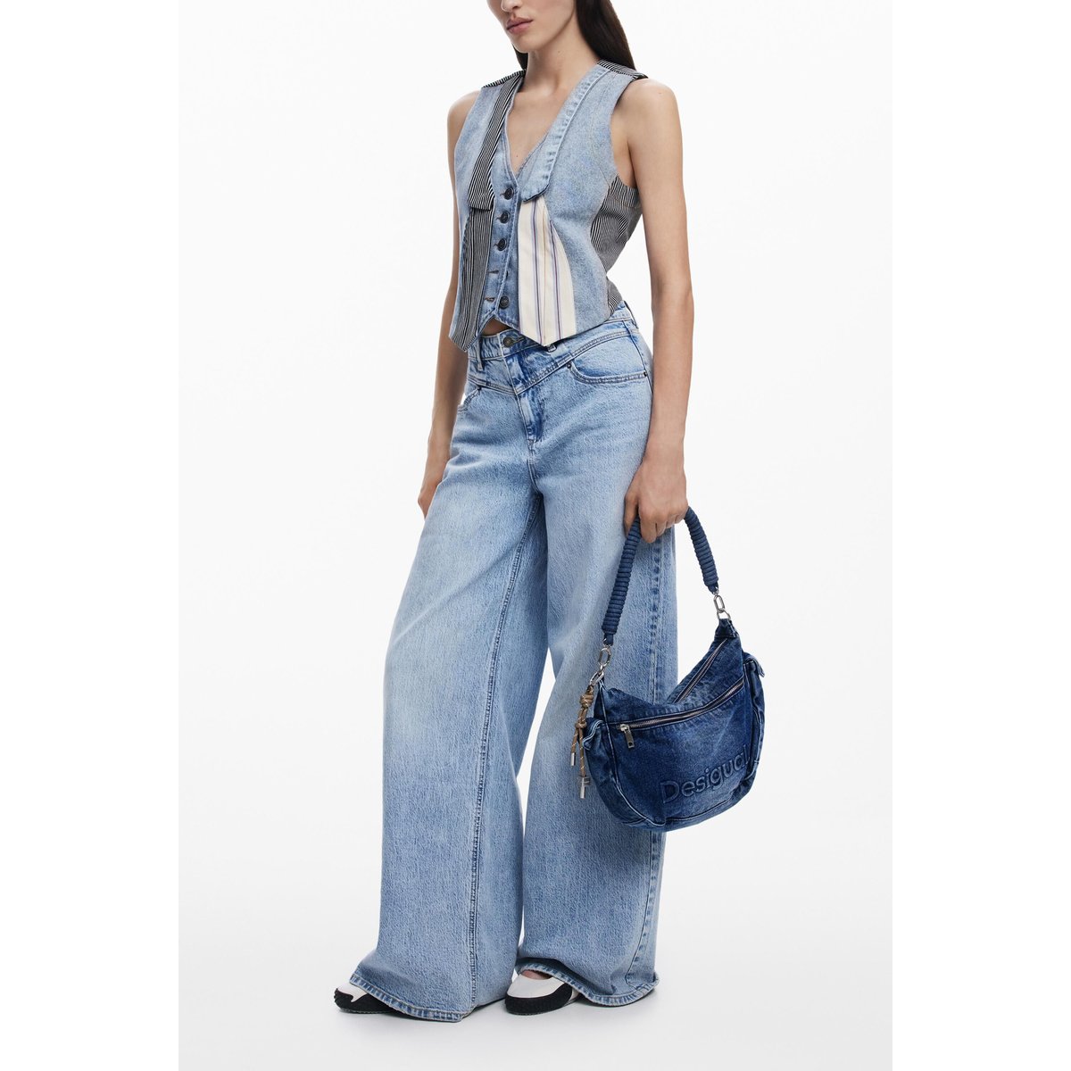 Sac en denim moyen bleu clair, DESIGUAL