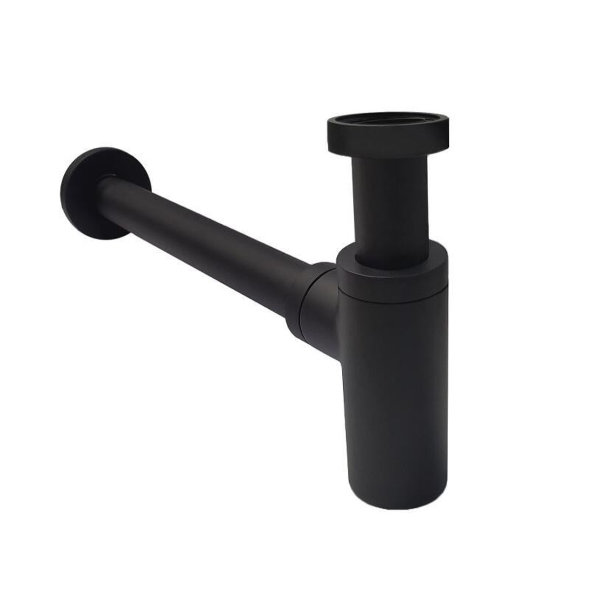 Robinet bec haut GRIFO + bonde LIV + siphon SIMON noir, MOB IN