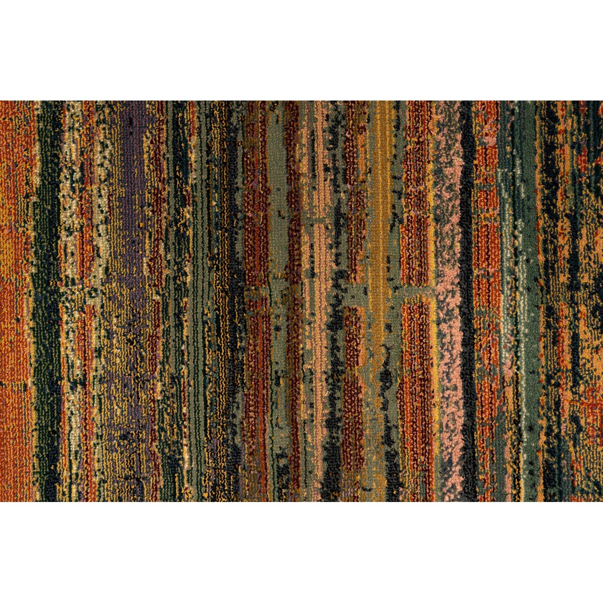 Tapis tissé à rayures - GABIRO multicolor, THEKO