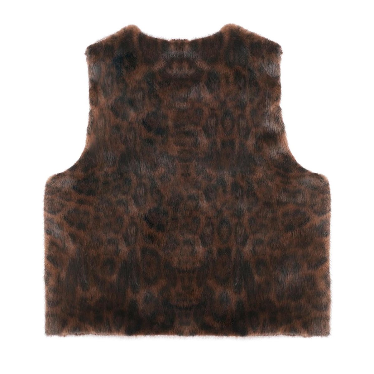 Boléro fourré motif léopard BARNEY marron, WILD