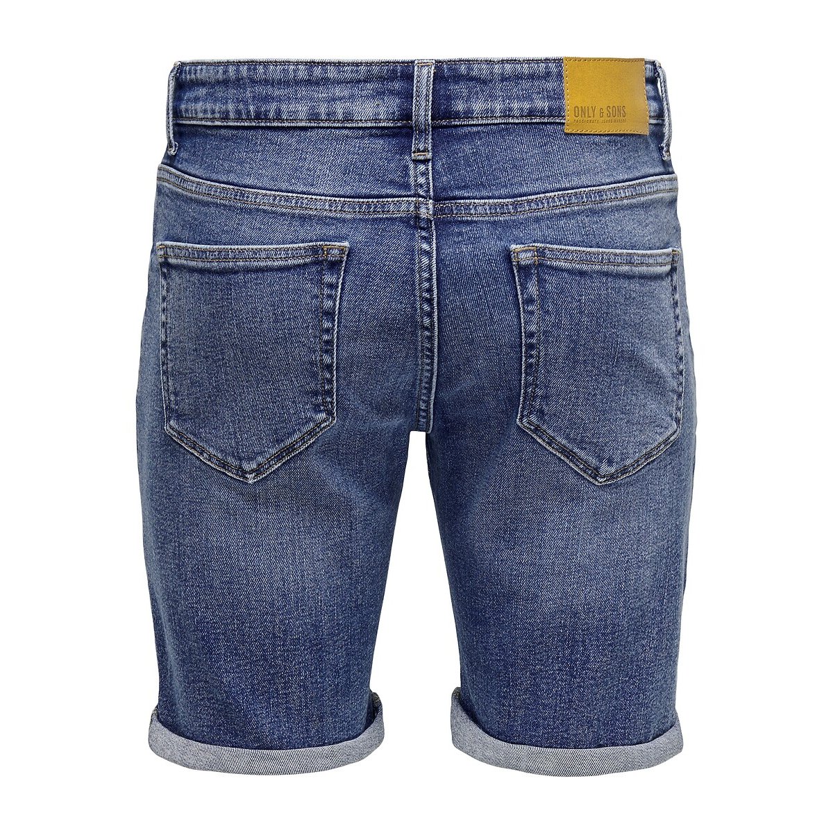 Short en jean bleu foncé, ONLY & SONS