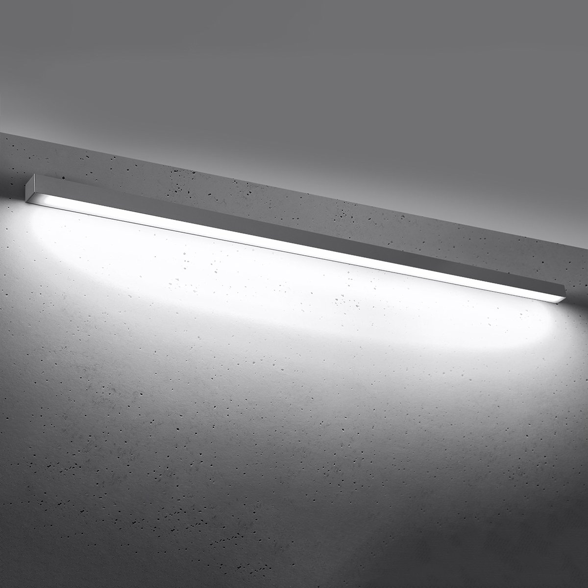 Applique murale Aluminium Gris LED 1 Pinne gris, EDEN