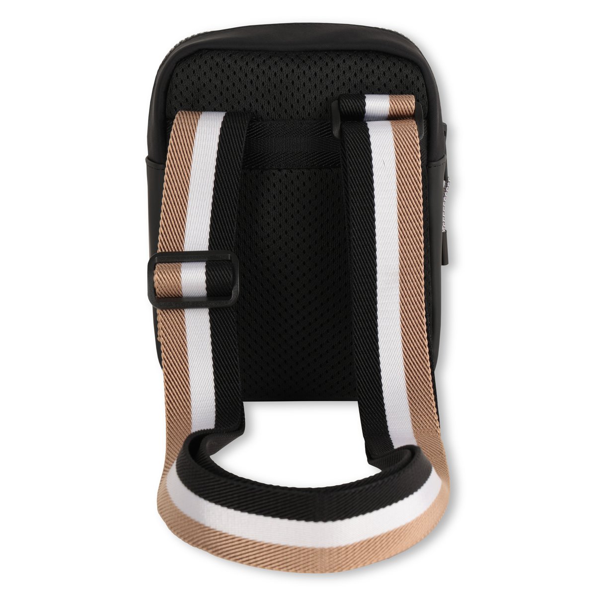 Sac à bandoulière en tissu recouvert black, BOSS KIDSWEAR