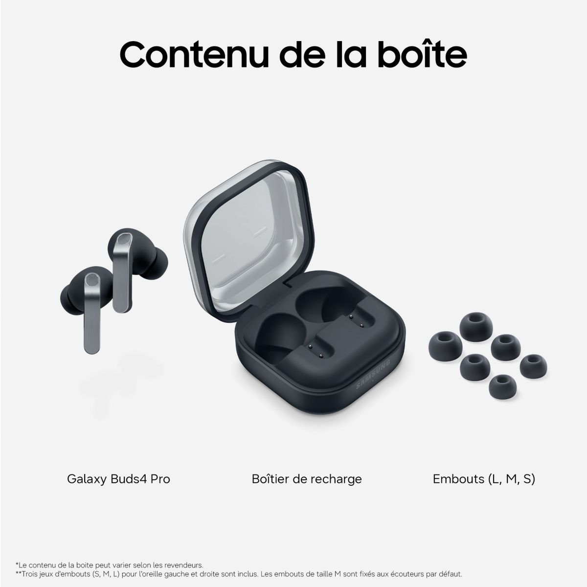 Ecouteurs Galaxy Buds4 Pro Noir noir, SAMSUNG
