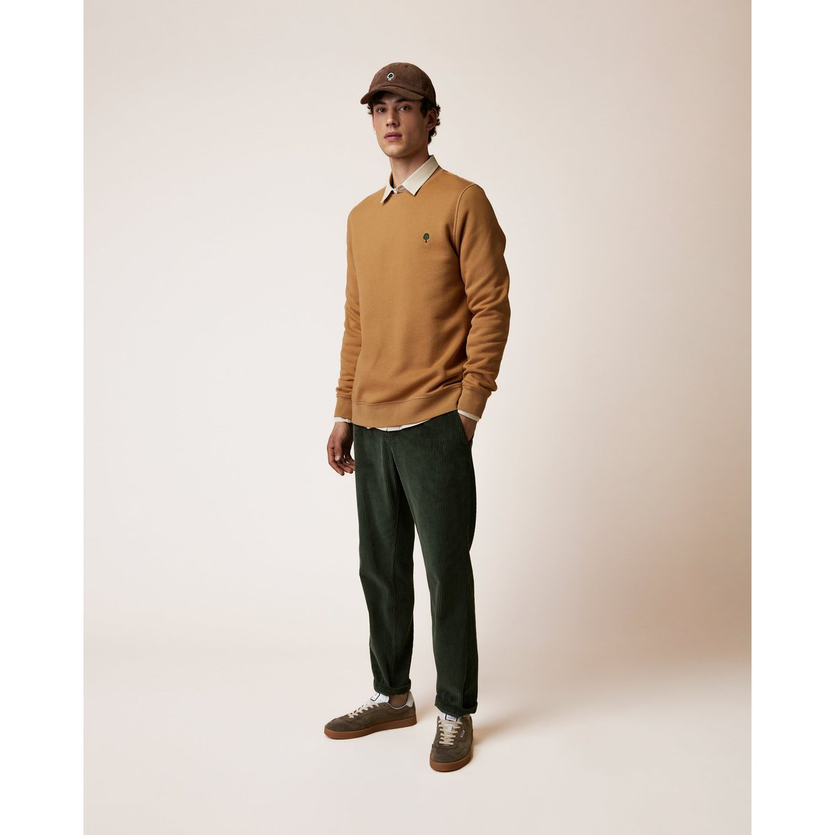 Sweat en molleton camel, FAGUO