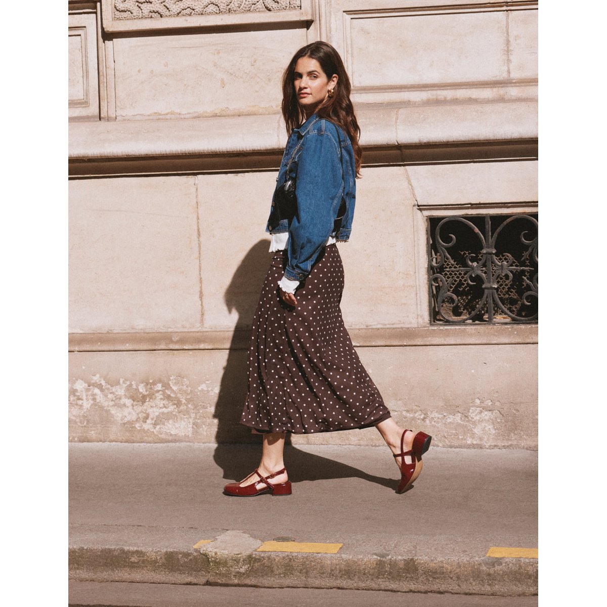 Escarpins RYLA cuir plissé verni bordeaux, ODAJE
