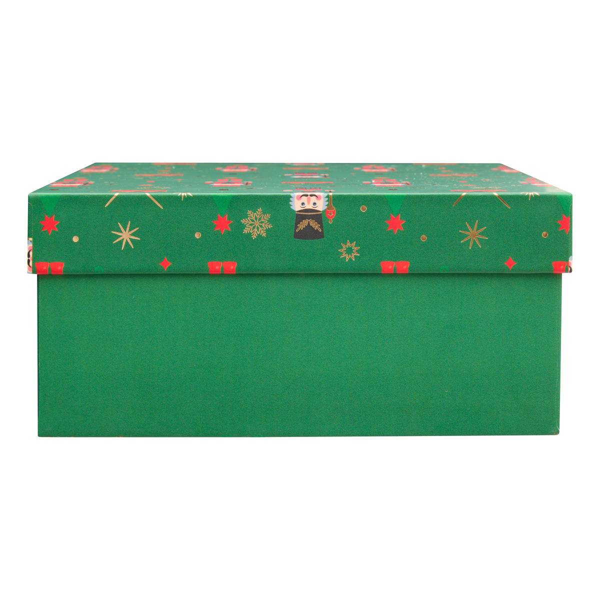 Lot de 3 boîtes cadeau de Noël casse-noisette multicolore, FEERIC LIGHTS & CHRISTMAS