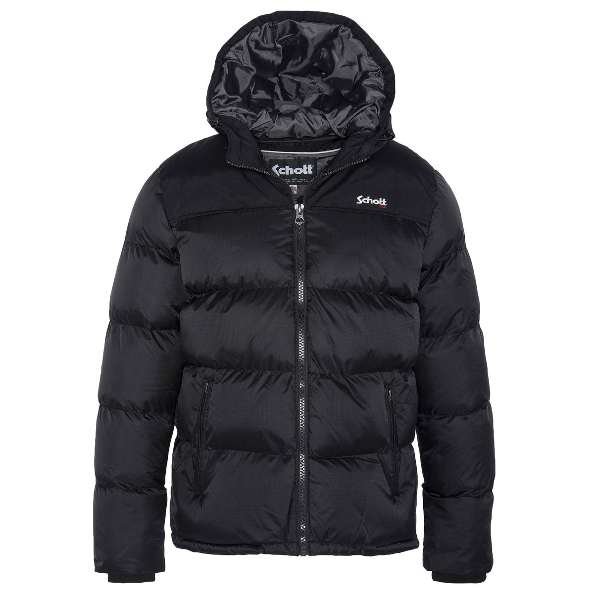Doudoune bi-colore à capuche Utah 2 noir, SCHOTT