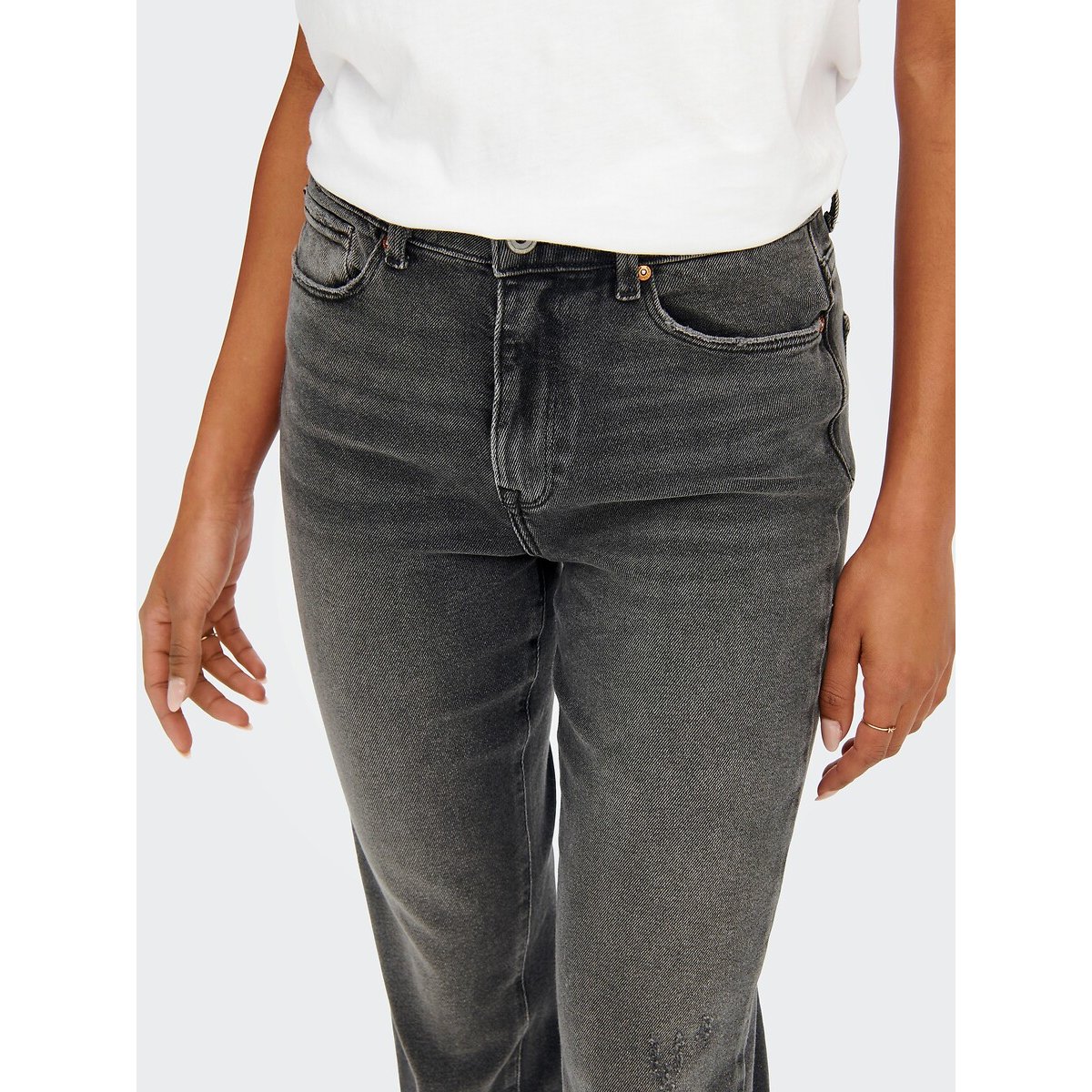 Slim Fit Jeans with High Waist denim grey, ONLY
