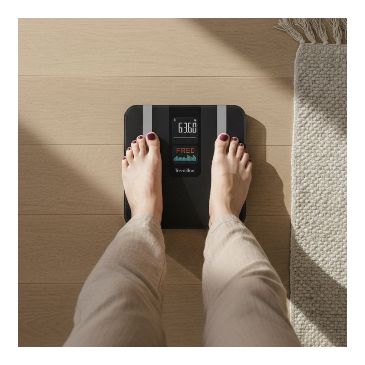 Pèse personne impédancemètre Body Color Connect couleur unique, TERRAILLON
