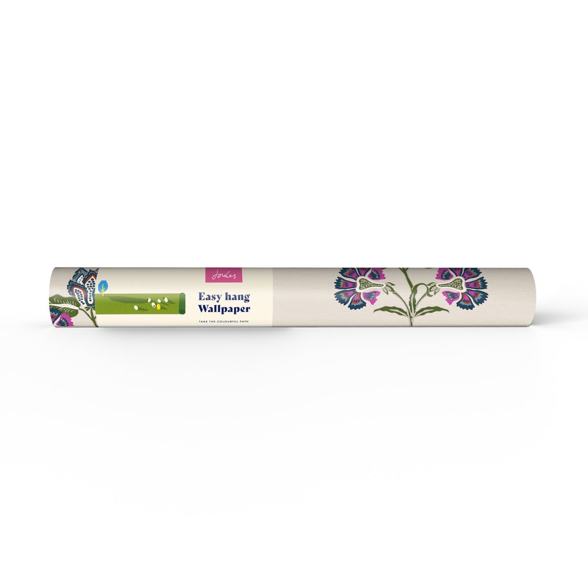 Papier peint Ornements de fleurs jacobines gris, JOULES