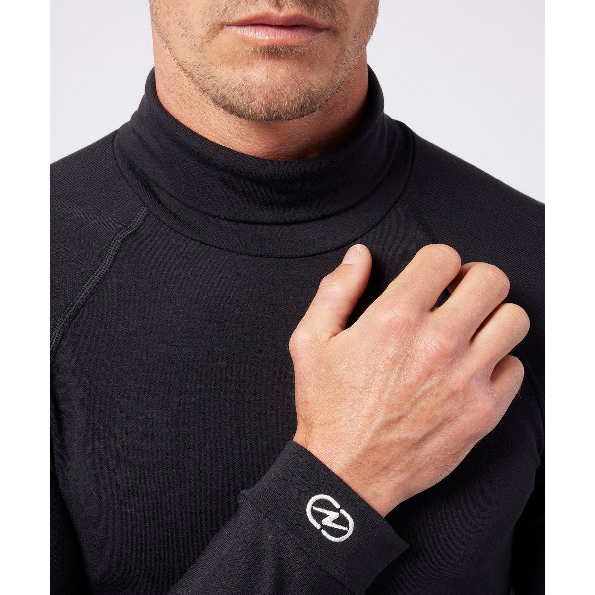 Tee-shirt col roulé Comfort Thermolactyl 4 noir, DAMART SPORT