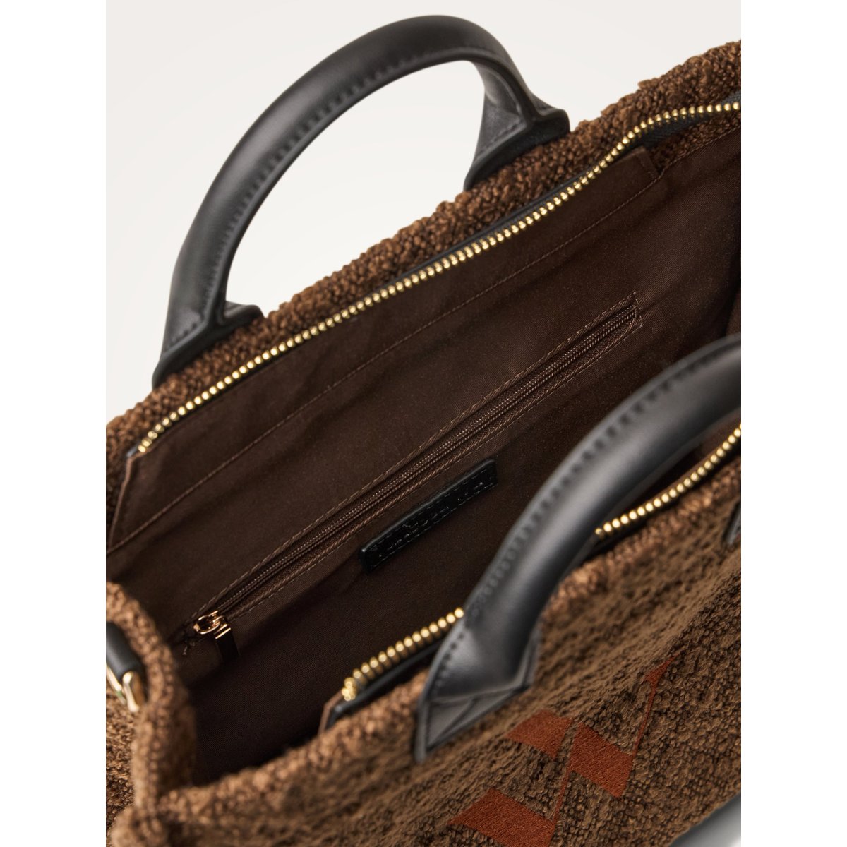 Sac cabas avec anses Mini INÈS marron, VANESSA WU