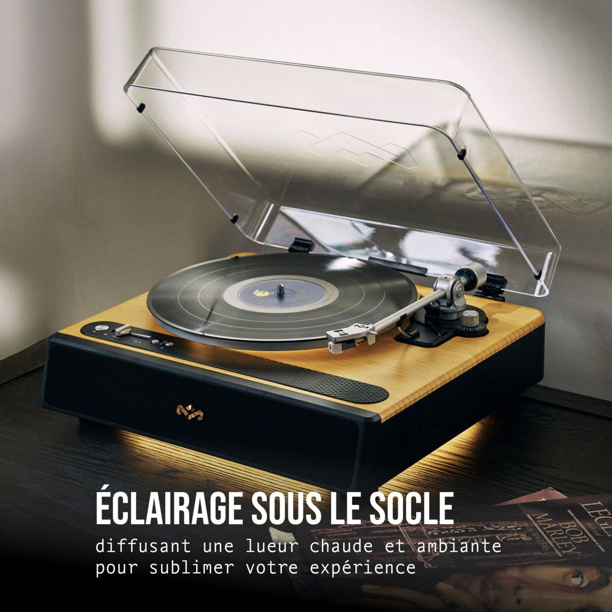 Platine vinyle Soul Rebel bambou clair, MARLEY