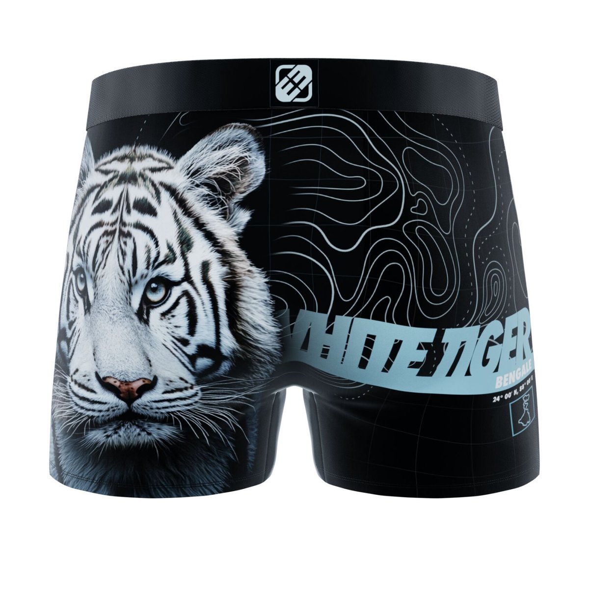 Lot De 4 Boxers Savage Animals turquoise/noir/marron/jaune/rouge, FREEGUN