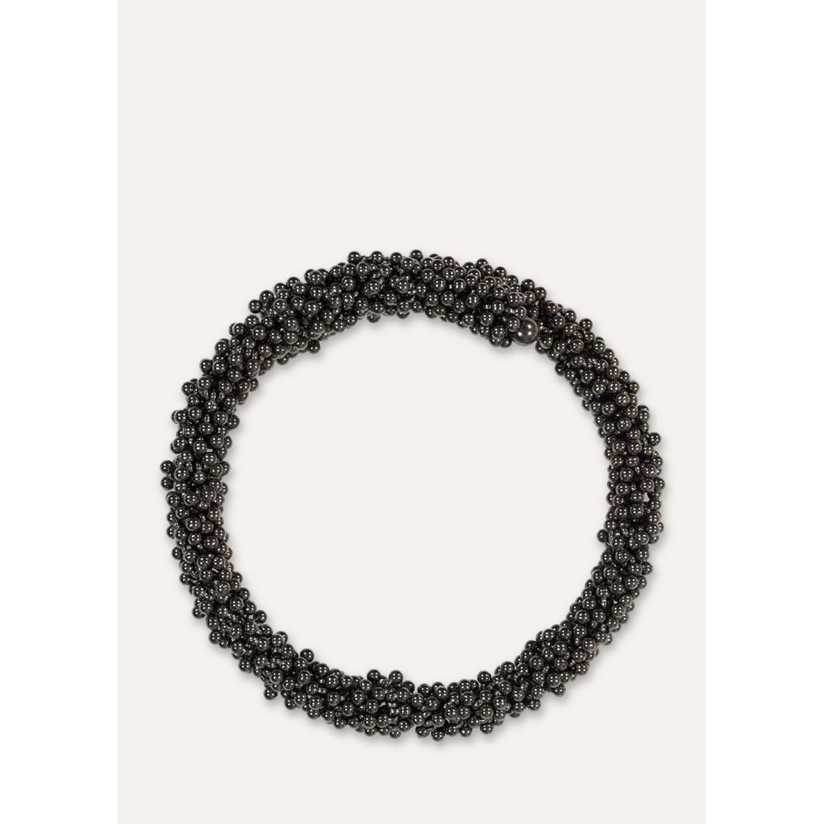 Collier ras de cou en métal noir, LA FEE MARABOUTEE