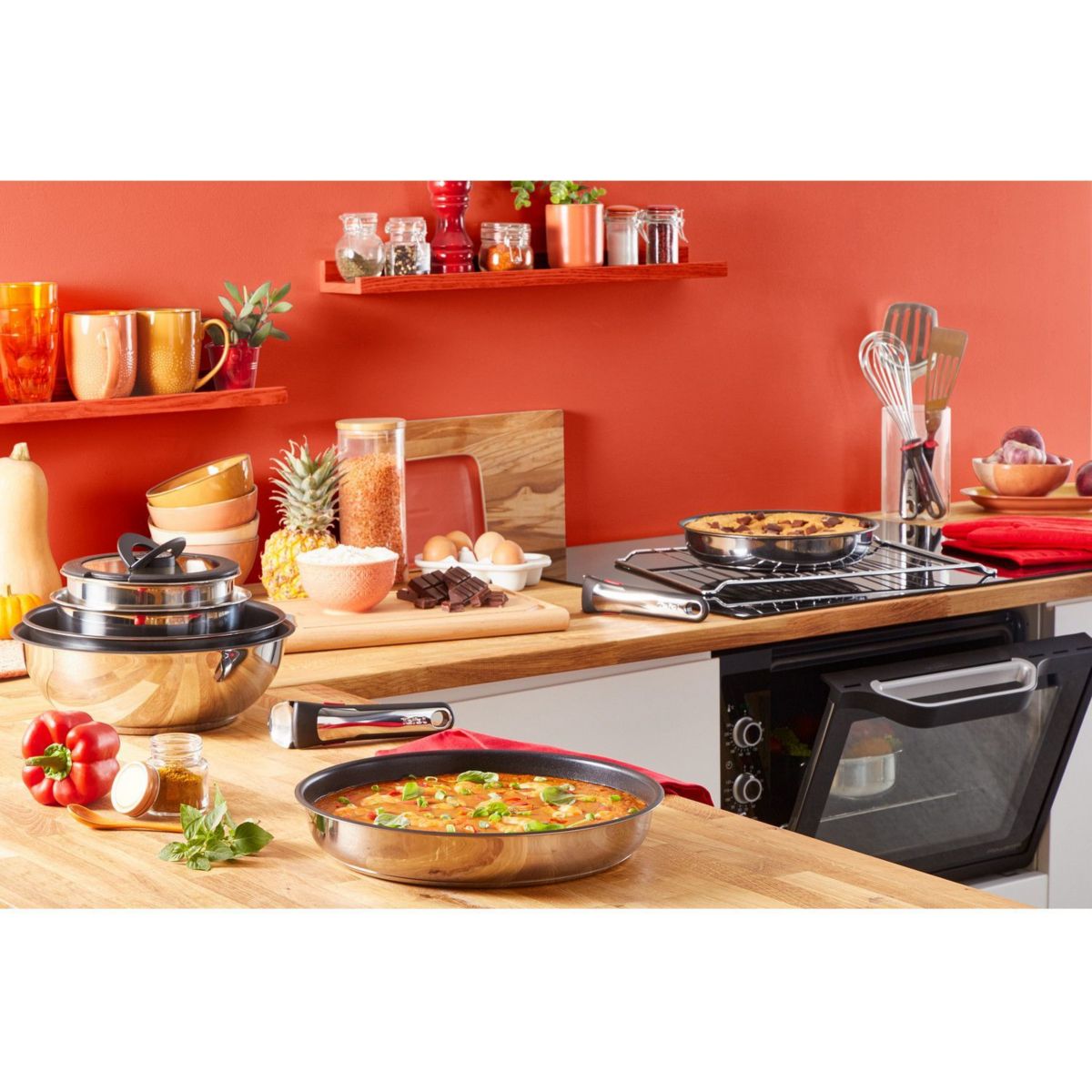 Wok Ingenio Preference L9737702 26cm acier, TEFAL