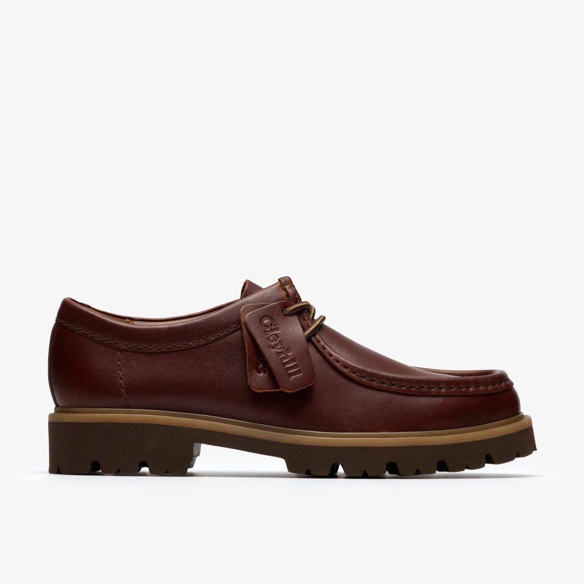 Derbies richelieus Cuir CLEYHILL SEAM marron, CLARKS